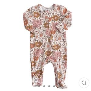 Caden Lane Boho Floral Zipper Footie